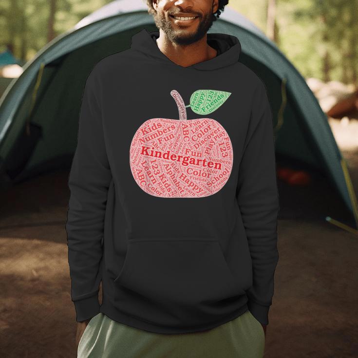Kindergarten Apple Word Art For Teachers & Students Men Hoodie, novelty gifts, funny gifts Kindergarten Apple Word Art For Teachers & Students Men Hoodie, novelty gifts, funny gifts