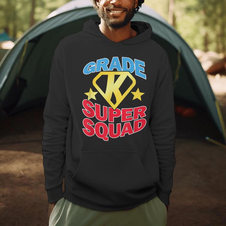 Kindergarten Super Squad Superhero Teacher Team Men Women Girls Kids Men Hoodie, novelty gifts, funny gifts