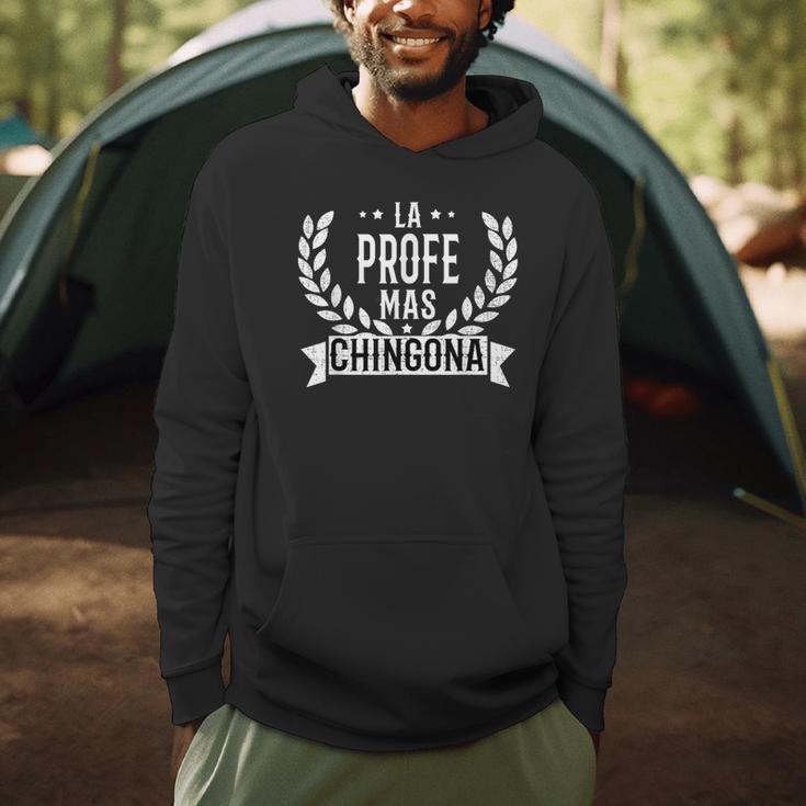 La Profe Mas Chingona Spanish Female Teacher Men Hoodie, novelty gifts, funny gifts