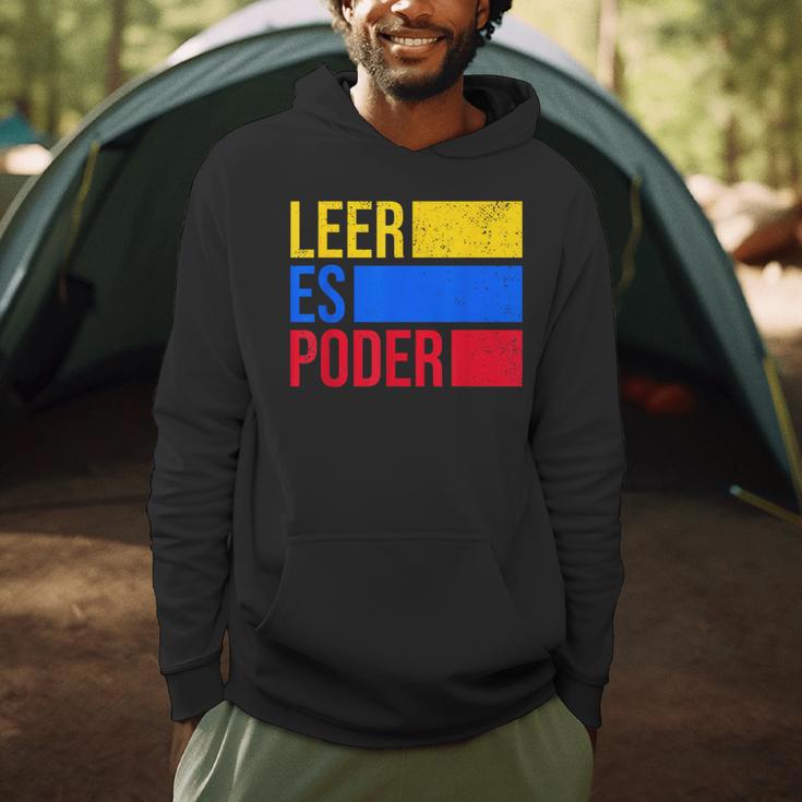 Leer Es Poder Colombian Spanish Teacher Maestra Colombia Men Hoodie, novelty gifts, funny gifts