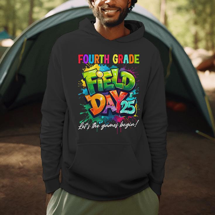 Let The Games Begin Fourth Grade Field Day 2025 Teacher Kid Men Hoodie, novelty gifts, funny gifts Let The Games Begin Fourth Grade Field Day 2025 Teacher Kid Men Hoodie, novelty gifts, funny gifts