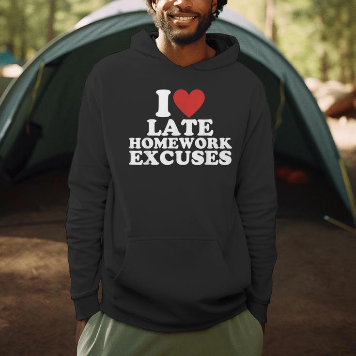 I Love Late Homework Excuses Sarcastic Teacher Lie For Men Women Men Hoodie, novelty gifts, funny gifts I Love Late Homework Excuses Sarcastic Teacher Lie For Men Women Men Hoodie, novelty gifts, funny gifts