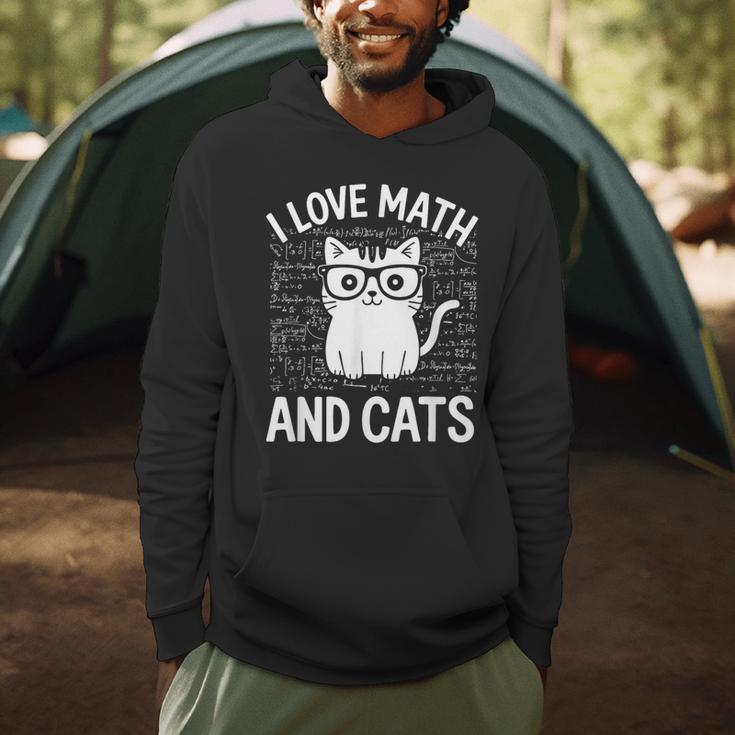 Math And Cats Apparel For Teachers Students Cat Lovers Men Hoodie, novelty gifts, funny gifts