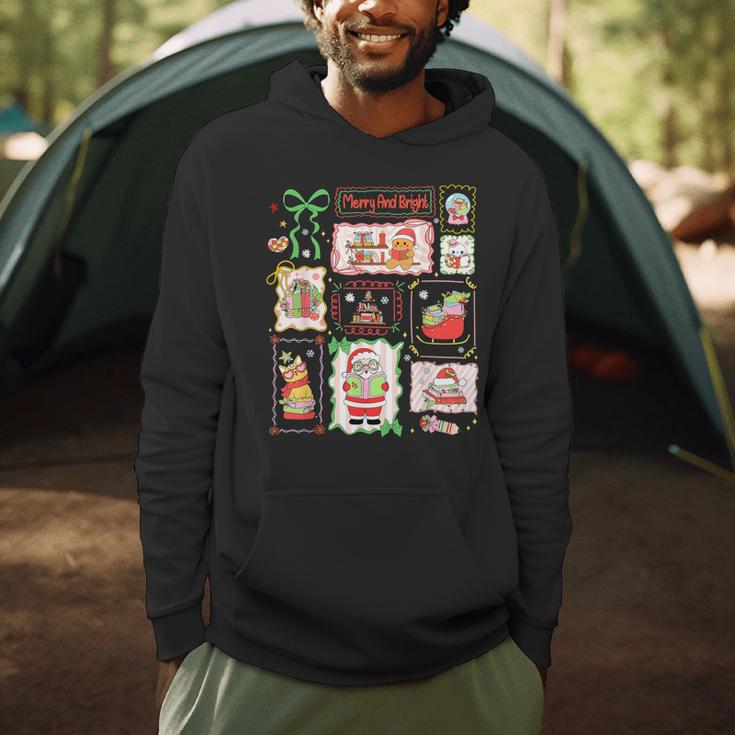 Merry And Bright Christmas Gingerbread Santa Book Teacher Men Hoodie, novelty gifts, funny gifts Merry And Bright Christmas Gingerbread Santa Book Teacher Men Hoodie, novelty gifts, funny gifts
