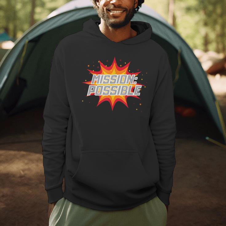 Mission Possible Motivational Inspirational School Teacher Men Hoodie, novelty gifts, funny gifts Mission Possible Motivational Inspirational School Teacher Men Hoodie, novelty gifts, funny gifts