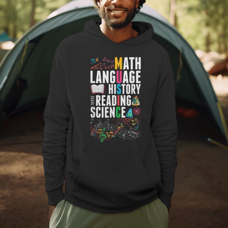 Music Teacher Music Math Language History Reading Science Men Hoodie, novelty gifts, funny gifts Music Teacher Music Math Language History Reading Science Men Hoodie, novelty gifts, funny gifts