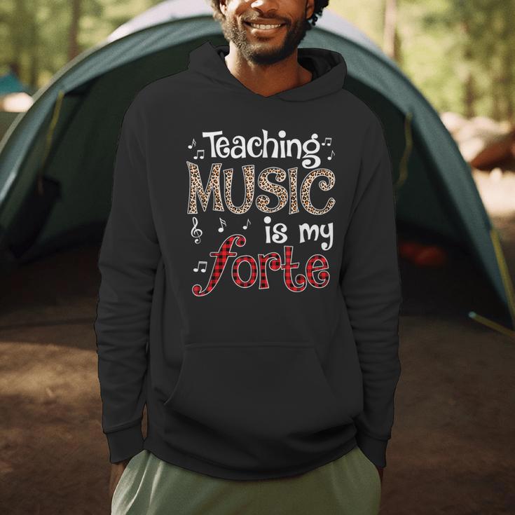 Music Teacher Teaching Music Is My Forte For Music Lovers Men Hoodie, novelty gifts, funny gifts