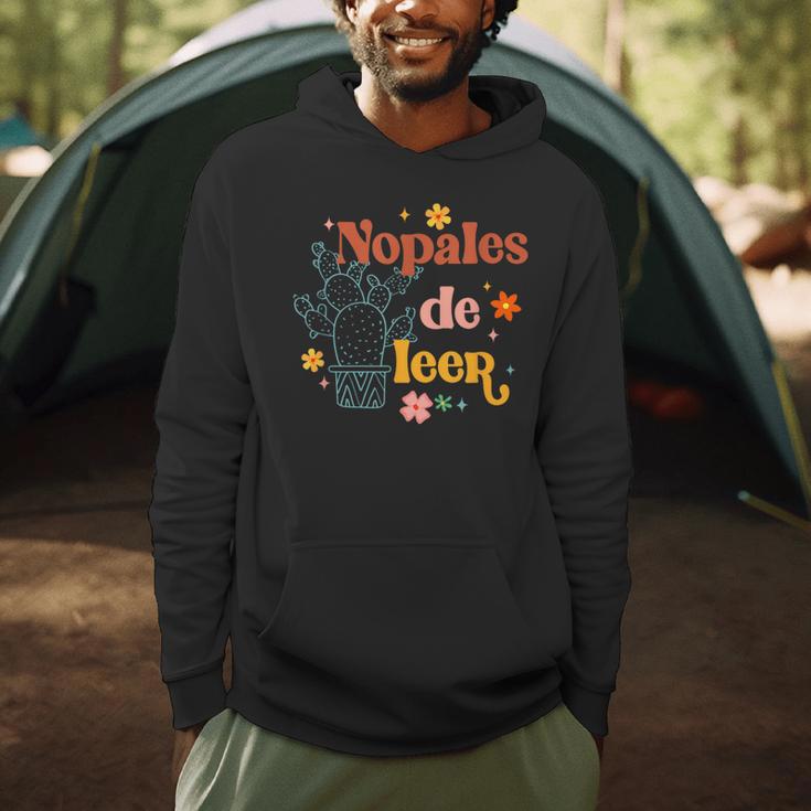 Nopales De Leer Spanish Teacher Maestra Cactus Bilingual Men Hoodie, novelty gifts, funny gifts