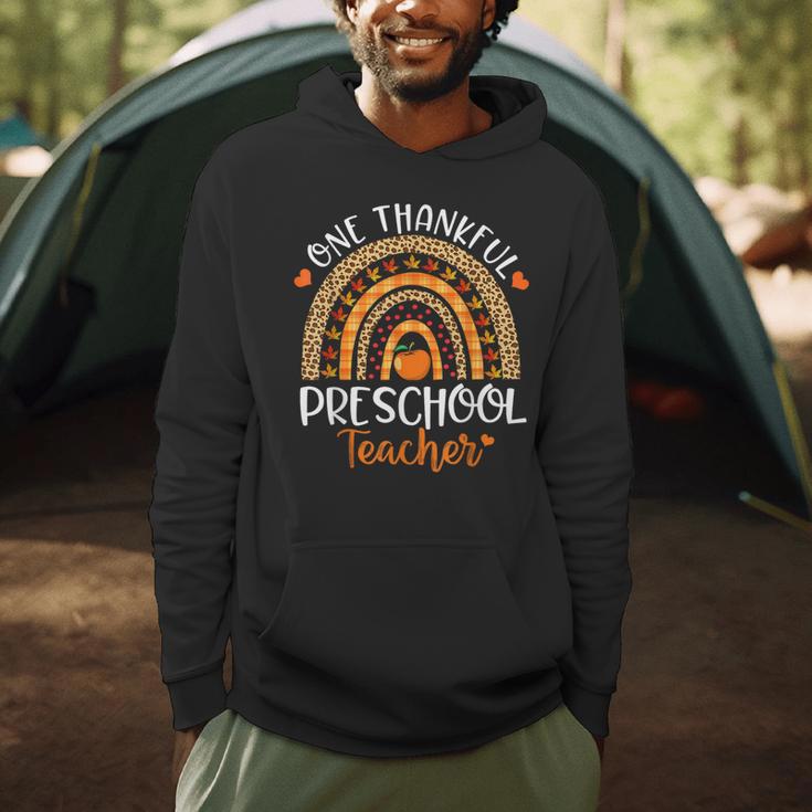 One Thankful Preschool Teacher Thanksgiving Rainbow Men Hoodie, novelty gifts, funny gifts One Thankful Preschool Teacher Thanksgiving Rainbow Men Hoodie, novelty gifts, funny gifts