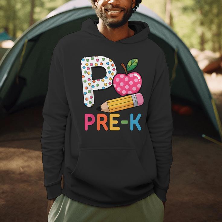 P Is For Pre K Teacher Student Pencil Apple Back To School Men Hoodie, novelty gifts, funny gifts P Is For Pre K Teacher Student Pencil Apple Back To School Men Hoodie, novelty gifts, funny gifts