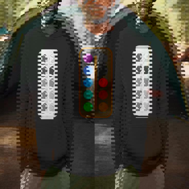 Paint Palette ArtSet Halloween Costume For Teachers Students For Men Women Kids Men Hoodie, novelty gifts, funny gifts