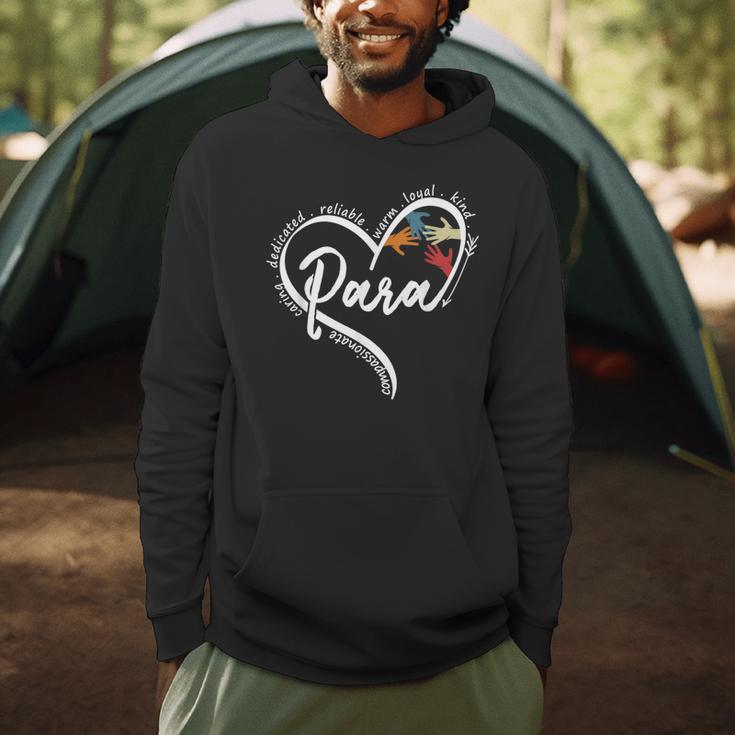 Para Heart Paraprofessional Teacher Paraeducator Men Hoodie, novelty gifts, funny gifts Para Heart Paraprofessional Teacher Paraeducator Men Hoodie, novelty gifts, funny gifts