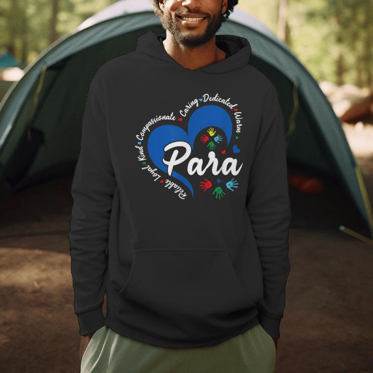 Para Heart Teacher Paraprofessional School Appreciation Men Hoodie, novelty gifts, funny gifts