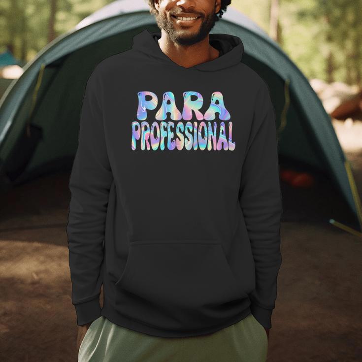 Paraprofessional Groovy Back To School Cute Teachers Women Men Hoodie, novelty gifts, funny gifts