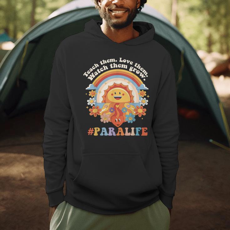 Paraprofessional Para Life Sun Flower Teacher Back To School Men Hoodie, novelty gifts, funny gifts