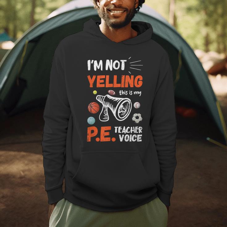 PE Teacher Voice PE Teacher School Fitness Class Men Hoodie, novelty gifts, funny gifts PE Teacher Voice PE Teacher School Fitness Class Men Hoodie, novelty gifts, funny gifts