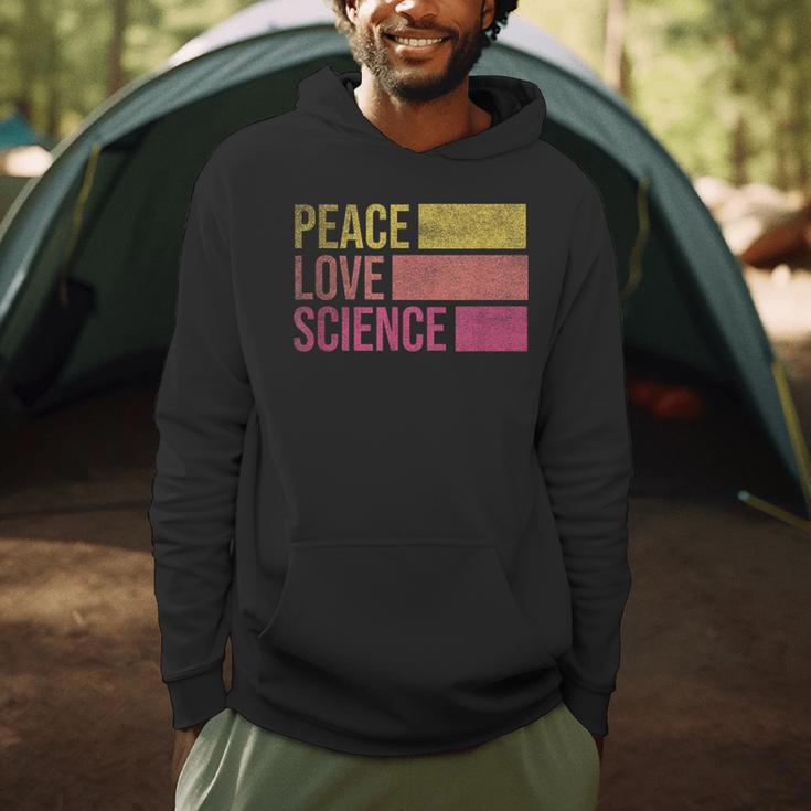 Peace Love Science Lovers Math Chemistry Teacher Men Hoodie, novelty gifts, funny gifts