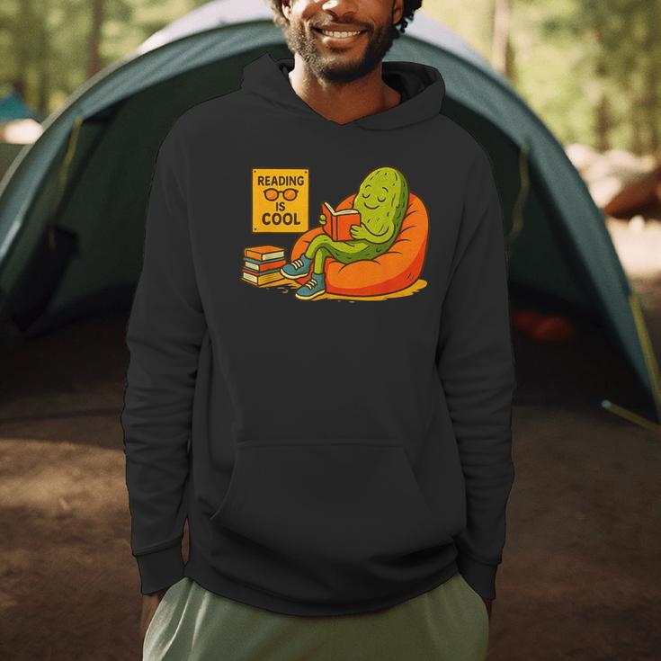 Pickle Reading Books Bookworm Teacher Librarian Kids Retro Men Hoodie, novelty gifts, funny gifts Pickle Reading Books Bookworm Teacher Librarian Kids Retro Men Hoodie, novelty gifts, funny gifts