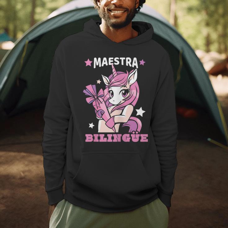 Pink Unicorn Spanish Teacher Regalos Para Bilingue Teacher Men Hoodie, novelty gifts, funny gifts Pink Unicorn Spanish Teacher Regalos Para Bilingue Teacher Men Hoodie, novelty gifts, funny gifts