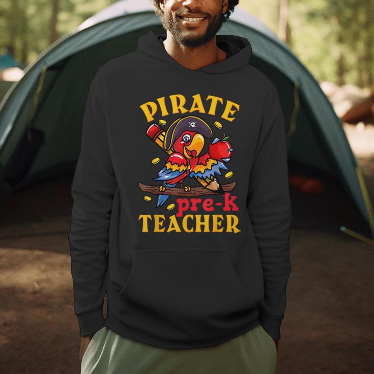 Pirate Pre-K Teacher Preschool Halloween Men Hoodie, novelty gifts, funny gifts