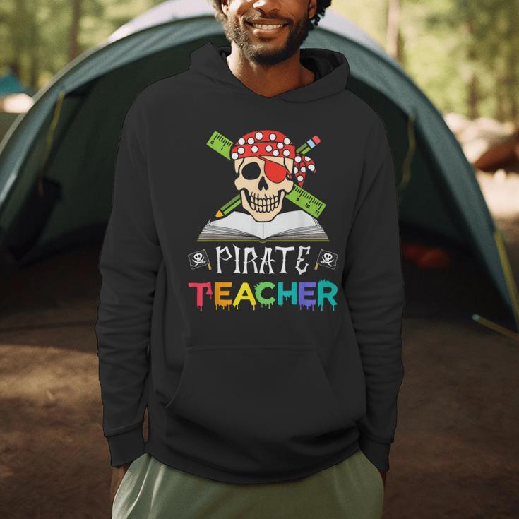 Pirate Teacher Halloween Skull Adult Men Hoodie, novelty gifts, funny gifts Pirate Teacher Halloween Skull Adult Men Hoodie, novelty gifts, funny gifts