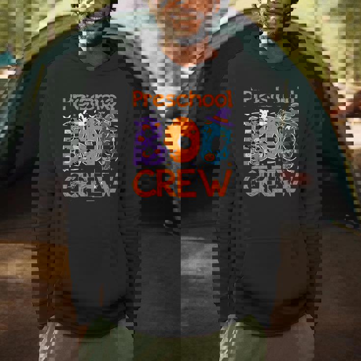 Preschool Boo Crew Preschool Halloween Teacher Kids Men Hoodie, novelty gifts, funny gifts