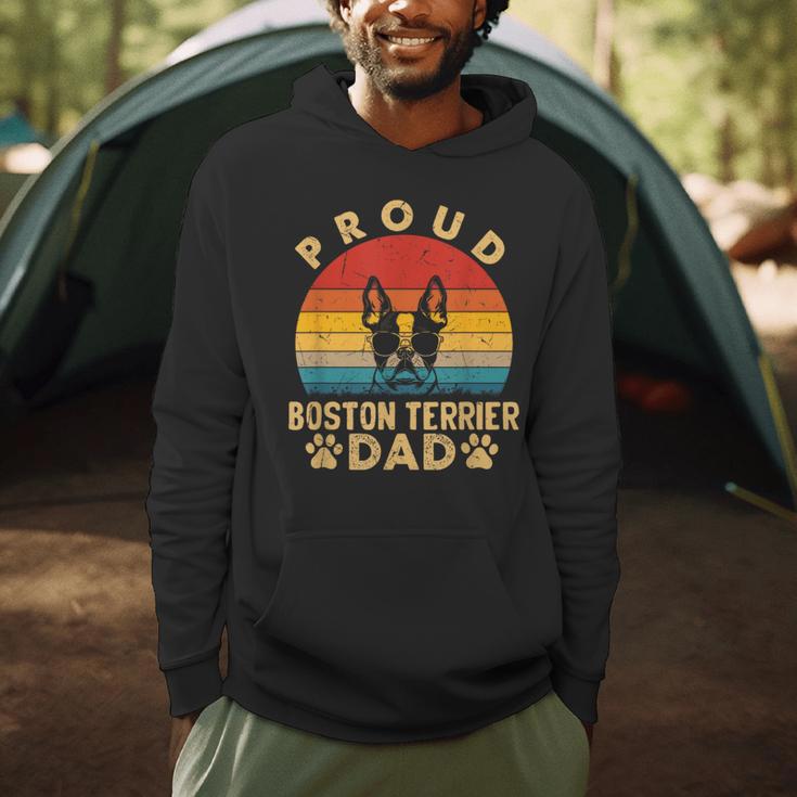 Proud Boston Terrier Dad Dog Owner Fathers Day Men Women Kids Men Hoodie, novelty gifts, funny gifts