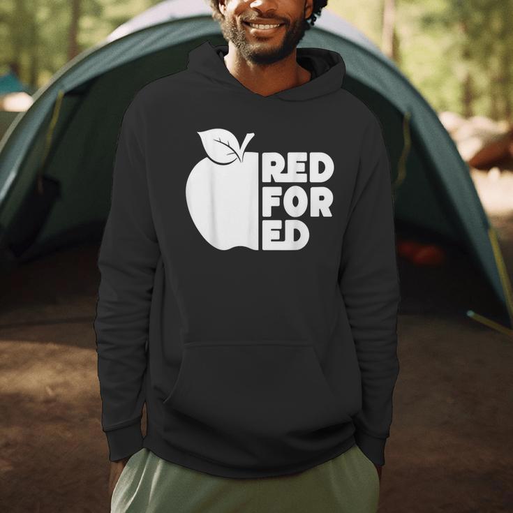 Red For Ed Teacher Support Public Education For Men Women Kids Men Hoodie, novelty gifts, funny gifts Red For Ed Teacher Support Public Education For Men Women Kids Men Hoodie, novelty gifts, funny gifts
