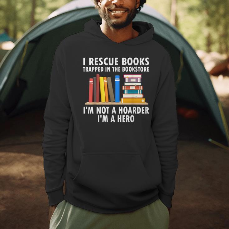 I Rescue Books Trapped In The Bookstore Book Teacher For Men Women Men Hoodie, novelty gifts, funny gifts