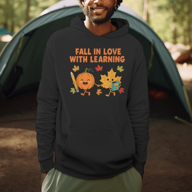 Retro Fall In Love With Learning Autumn Pumpkin Teacher Men Hoodie, novelty gifts, funny gifts Retro Fall In Love With Learning Autumn Pumpkin Teacher Men Hoodie, novelty gifts, funny gifts