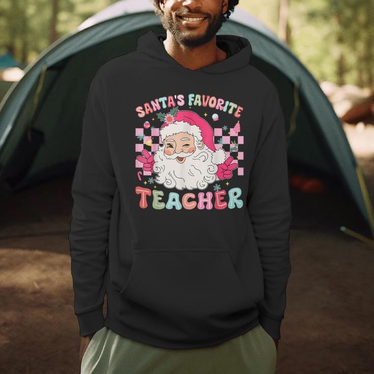 Santa Favorite Teacher Shirt Teacher Christmas Men Hoodie, novelty gifts, funny gifts