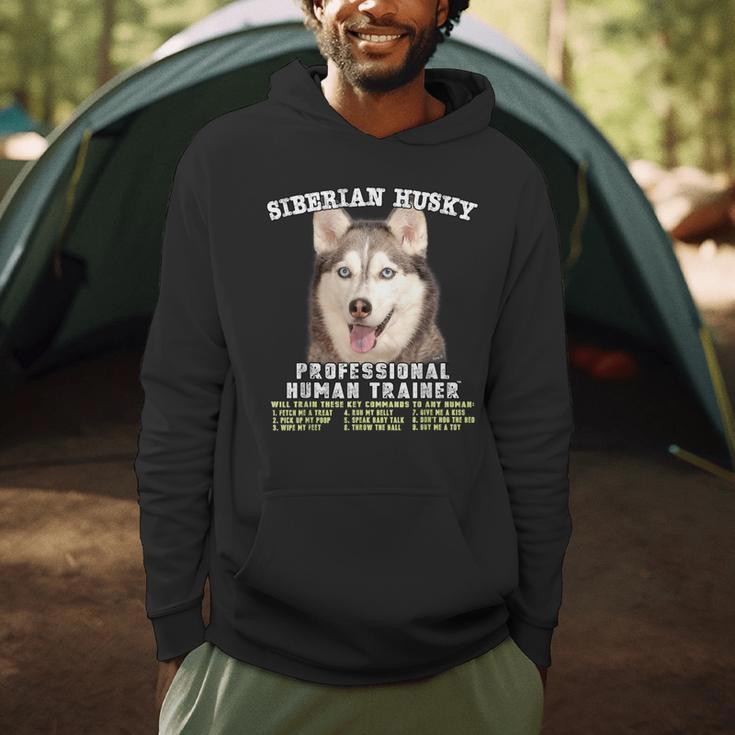 Siberian Husky Professional Human Trainer Men Hoodie, novelty gifts, funny gifts
