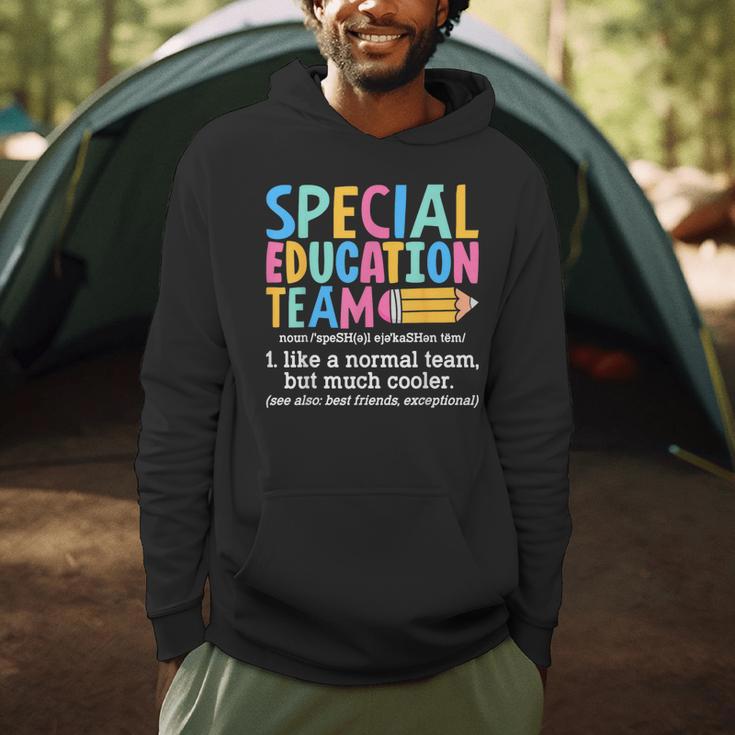 Special Education Team Definition Retro Ed Team Crew Teacher Men Hoodie, novelty gifts, funny gifts