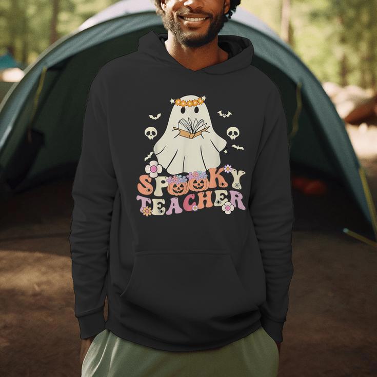 Spooky Teacher Groovy Retro Ghost Teacher Halloween 2023 For Men Women Kids Men Hoodie, novelty gifts, funny gifts Spooky Teacher Groovy Retro Ghost Teacher Halloween 2023 For Men Women Kids Men Hoodie, novelty gifts, funny gifts