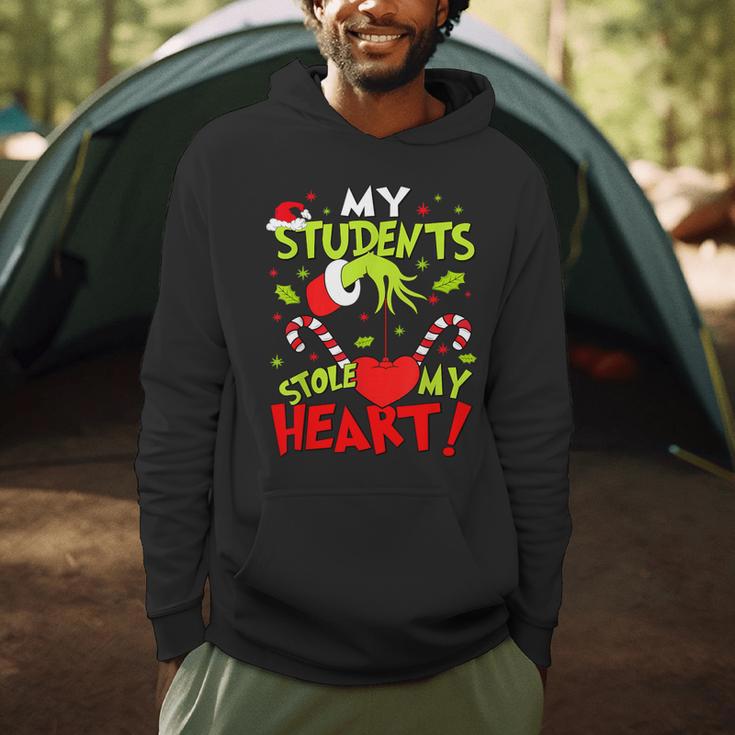 My Students Stole My Heart Teacher Holiday Merry Christmas Men Hoodie, novelty gifts, funny gifts
