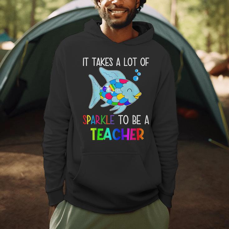 It Takes A Lot Of Sparkle To Be A Teacher Rainbow Fish For Men Women Men Hoodie, novelty gifts, funny gifts It Takes A Lot Of Sparkle To Be A Teacher Rainbow Fish For Men Women Men Hoodie, novelty gifts, funny gifts