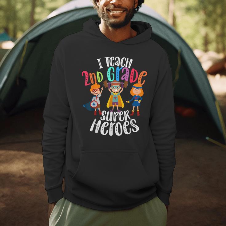 I Teach 2nd Grade Superheroes Back To School Teacher Men Women Girls Kids Men Hoodie, novelty gifts, funny gifts