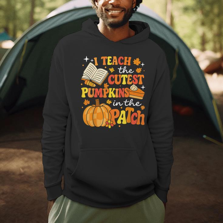I Teach The Coolest Pumpkins In The Patch Teacher Halloween Men Hoodie, novelty gifts, funny gifts