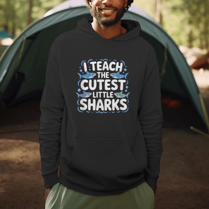I Teach The Cutest Little Sharks Teacher School Men Hoodie, novelty gifts, funny gifts I Teach The Cutest Little Sharks Teacher School Men Hoodie, novelty gifts, funny gifts