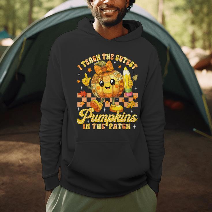 I Teach The Cutest Pumpkins In The Patch Teacher Halloween Men Hoodie, novelty gifts, funny gifts