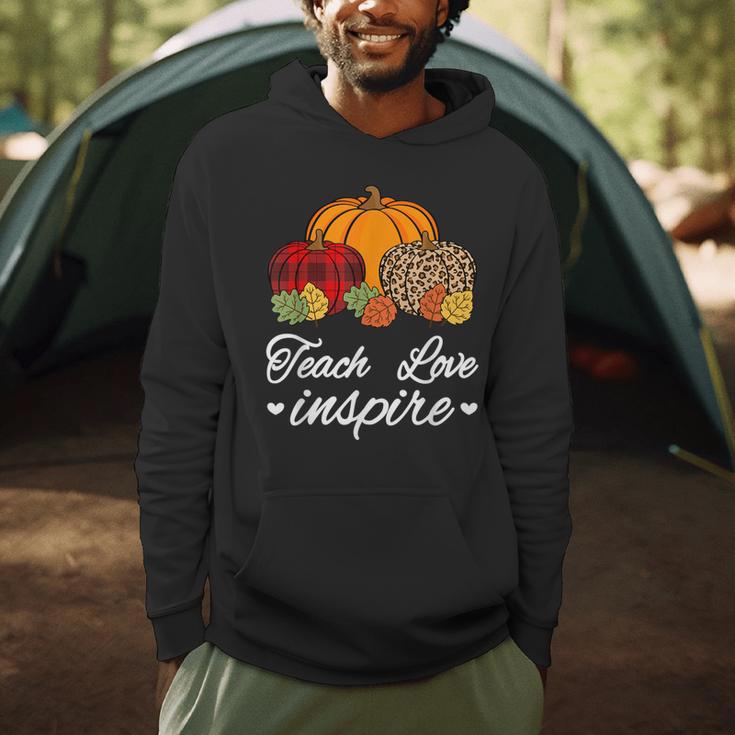 Teach Love Inspire Autumn Fall Plaid Leopard Pumpkin Teacher For Men Women Kids Men Hoodie, novelty gifts, funny gifts Teach Love Inspire Autumn Fall Plaid Leopard Pumpkin Teacher For Men Women Kids Men Hoodie, novelty gifts, funny gifts