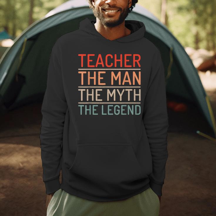 Teacher The Man The Myth The Legend School Holiday Teacher Men Hoodie, novelty gifts, funny gifts Teacher The Man The Myth The Legend School Holiday Teacher Men Hoodie, novelty gifts, funny gifts