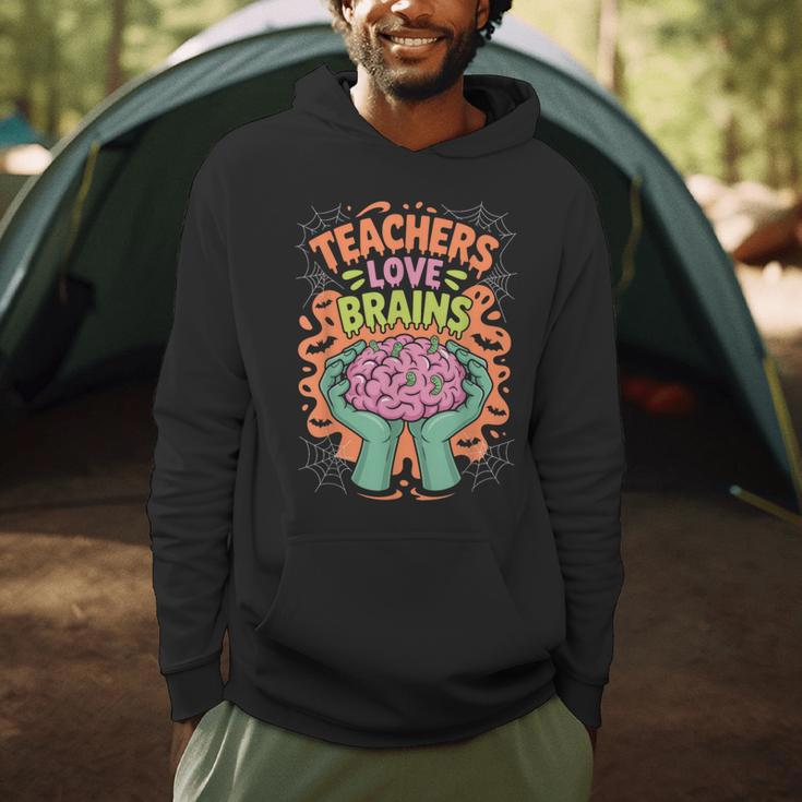 Teacher Teachers Love Brains Halloween Men Women Men Hoodie, novelty gifts, funny gifts
