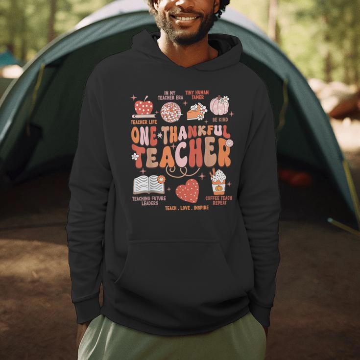 Teacher Thanksgiving Shirt Women One Thankful Teacher Fall Men Hoodie, novelty gifts, funny gifts