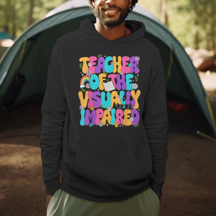 Teacher Of The Visually Impaired Blindness Awareness Men Hoodie, novelty gifts, funny gifts Teacher Of The Visually Impaired Blindness Awareness Men Hoodie, novelty gifts, funny gifts