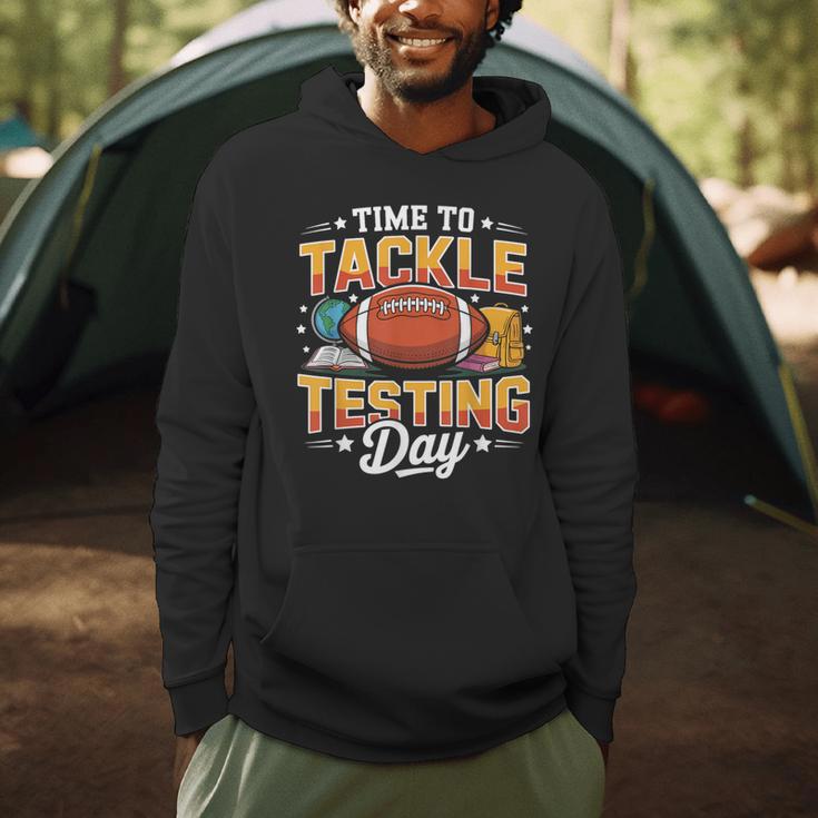 Test Day State Football Tackle Testing Day Sports Teacher Men Hoodie, novelty gifts, funny gifts Test Day State Football Tackle Testing Day Sports Teacher Men Hoodie, novelty gifts, funny gifts