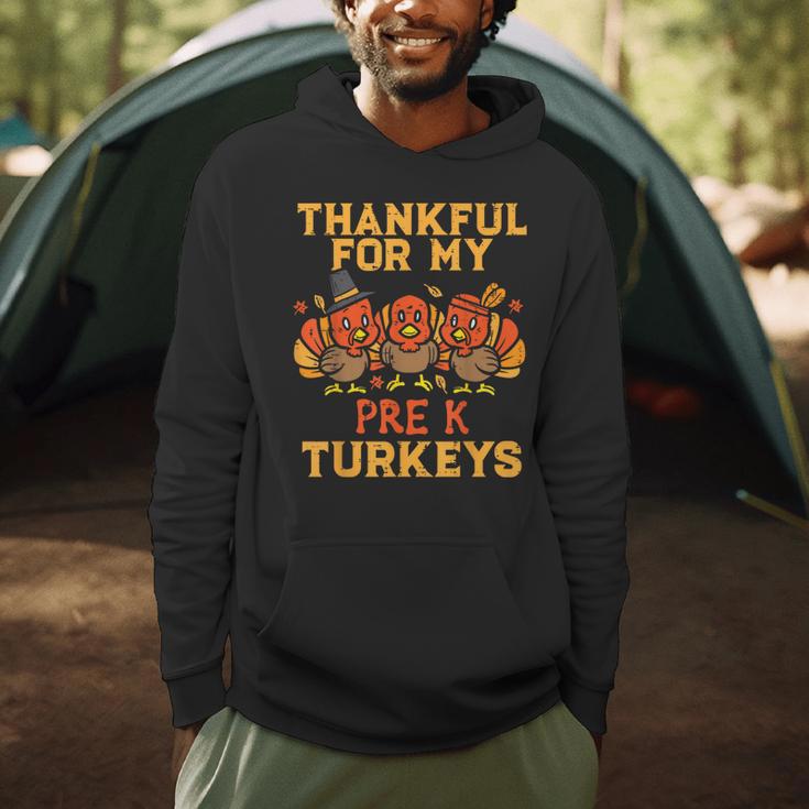 Thankful For My Pre K Turkeys Teacher Thanksgiving Men Women Men Hoodie, novelty gifts, funny gifts