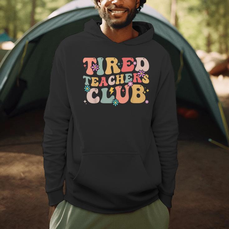 Tired Teachers Club Groovy Teachers Back To School Tee Men Hoodie, novelty gifts, funny gifts Tired Teachers Club Groovy Teachers Back To School Tee Men Hoodie, novelty gifts, funny gifts