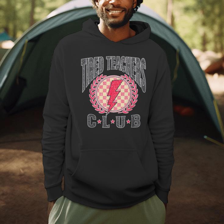 Tired Teachers Club Study Lover School Apparel Men Hoodie, novelty gifts, funny gifts