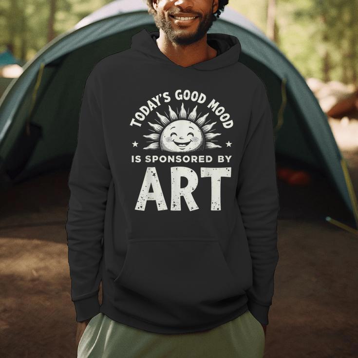 Today’s Good Mood Is Sponsored By Art Teacher Sun Tee Men Hoodie, novelty gifts, funny gifts Today’s Good Mood Is Sponsored By Art Teacher Sun Tee Men Hoodie, novelty gifts, funny gifts